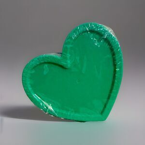 New "Way to Celebrate!" Blue & Green Heart-shaped Snack Containers Party Snacks